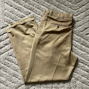 Slates Men's Tan Dress Pants 34x34